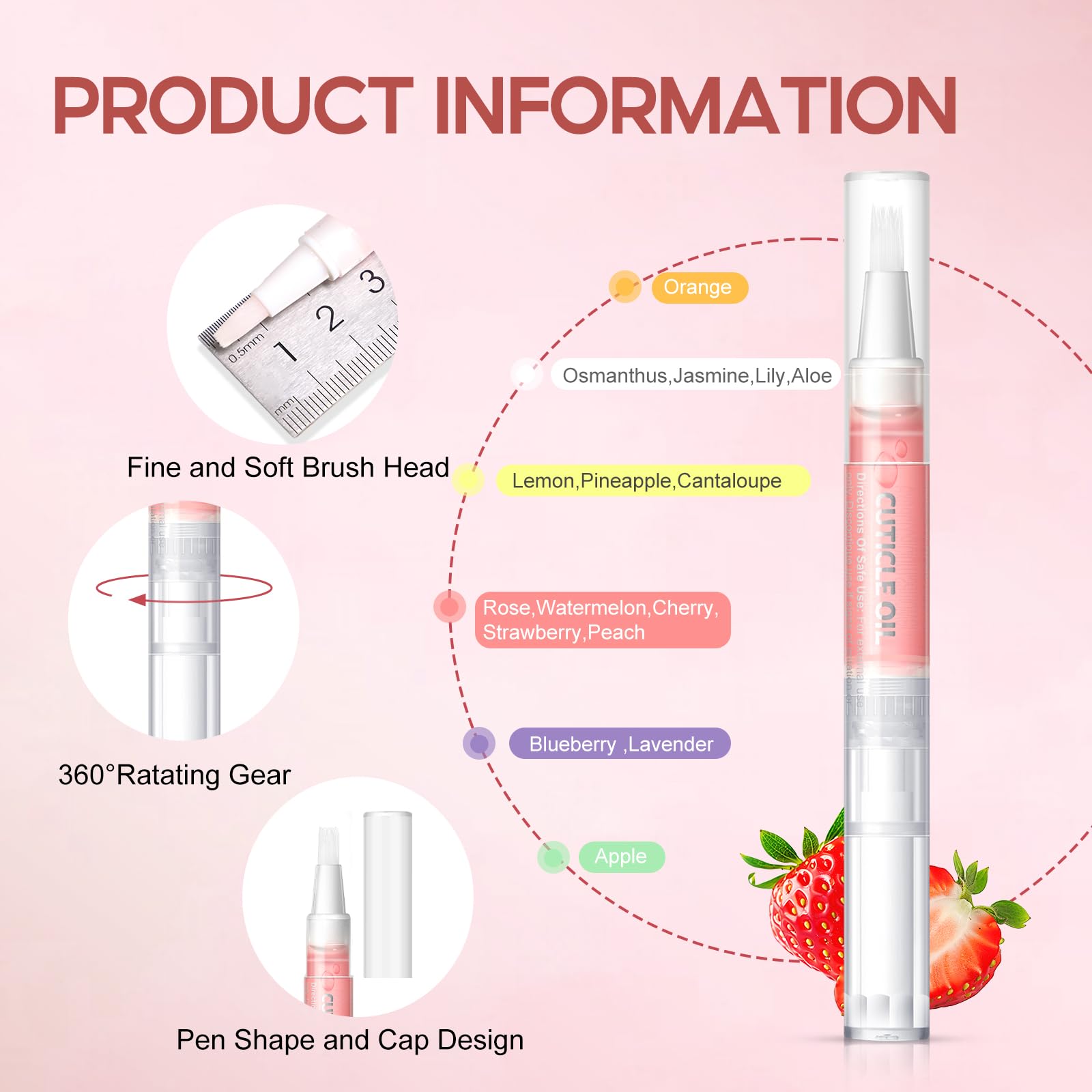 Top down view of 16 piece nail care kit