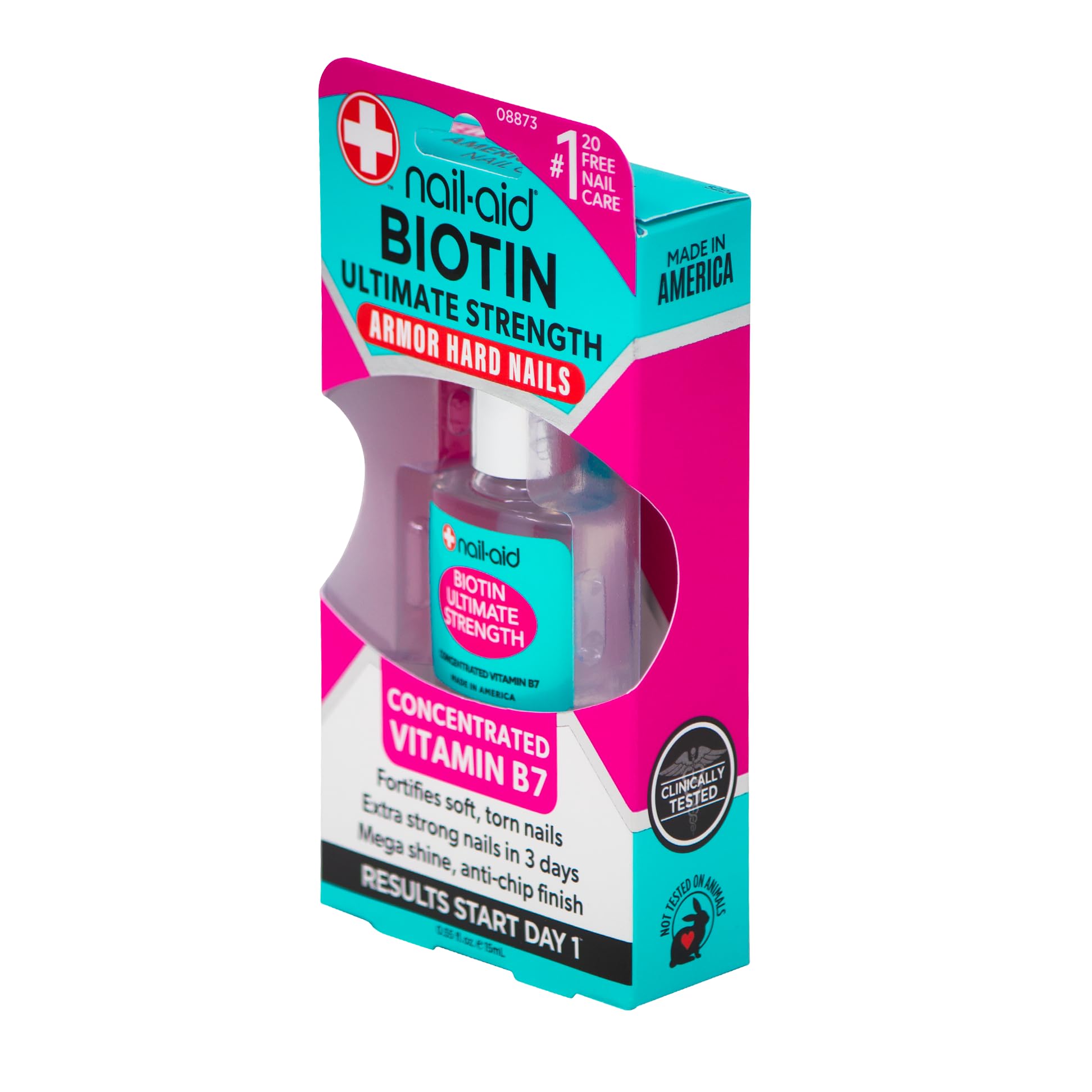 Nail-Aid Biotin nail strengthener bottle detail