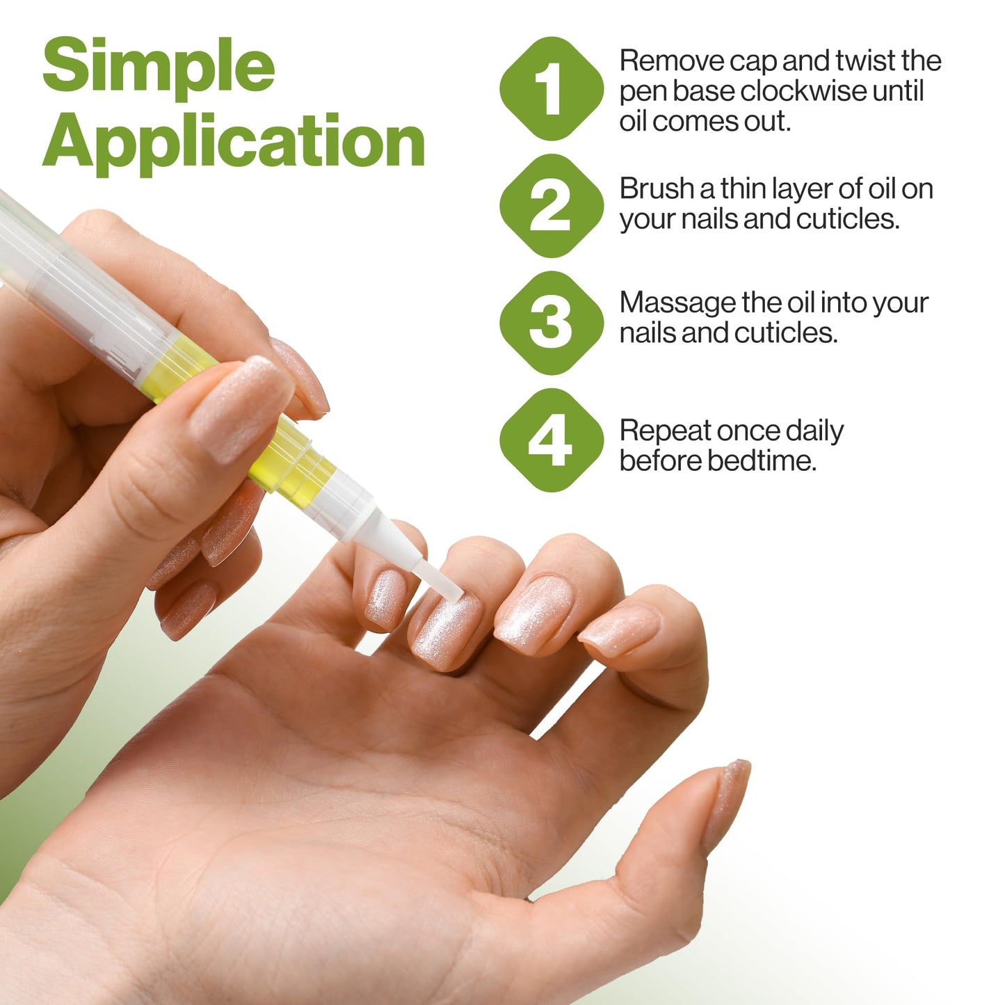Travel friendly Ecco Pure cuticle moisturizer pen