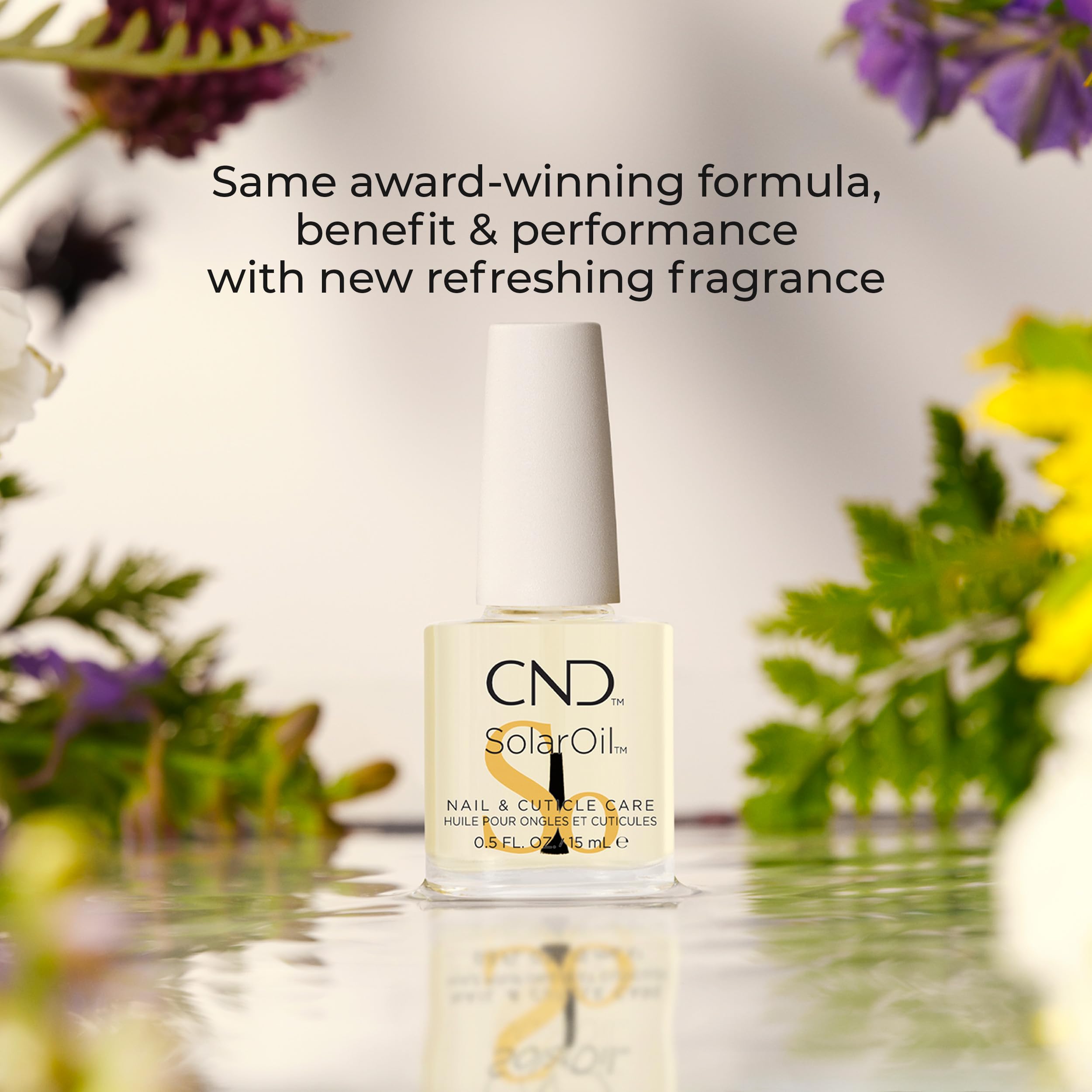 Application of CND SolarOil on healthy cuticles