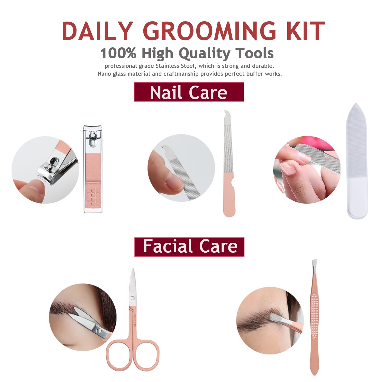 Nano glass nail shiner buffer from Hantekas grooming kit