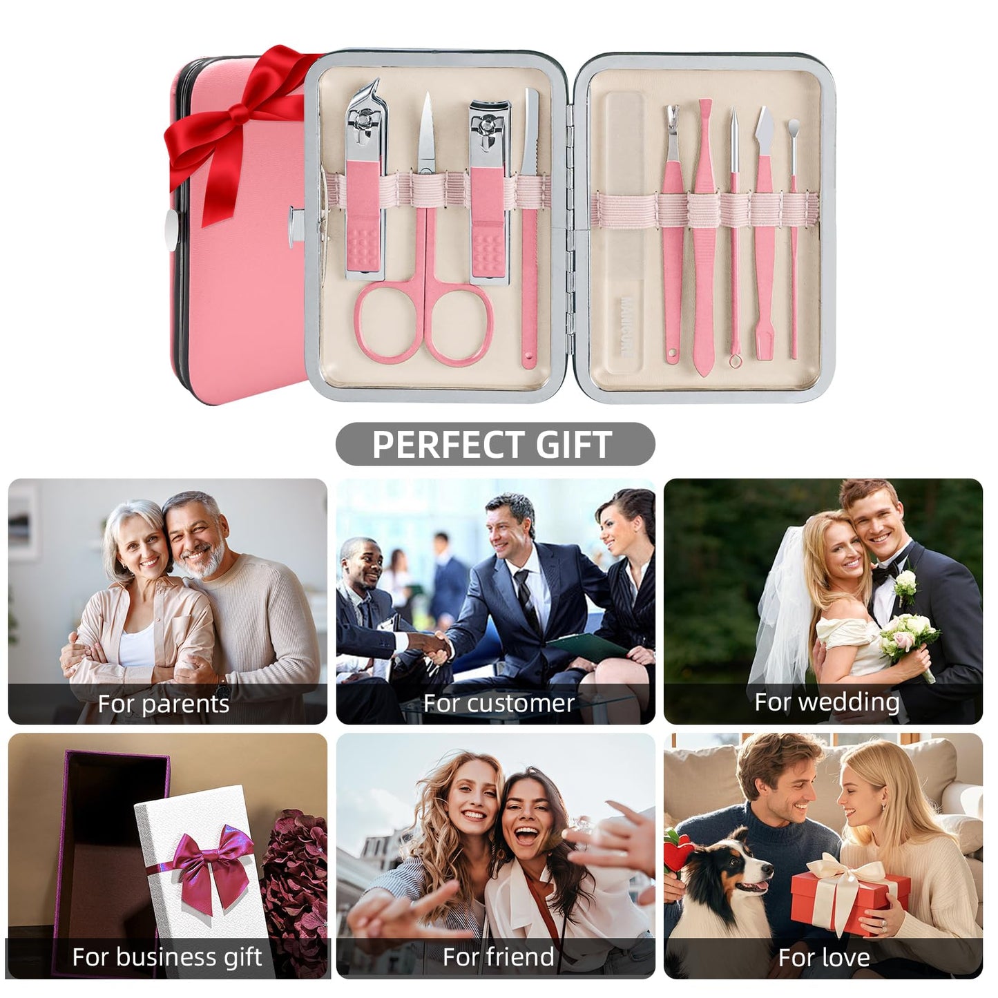 Professional nail trimming tools from Andrea manicure kit