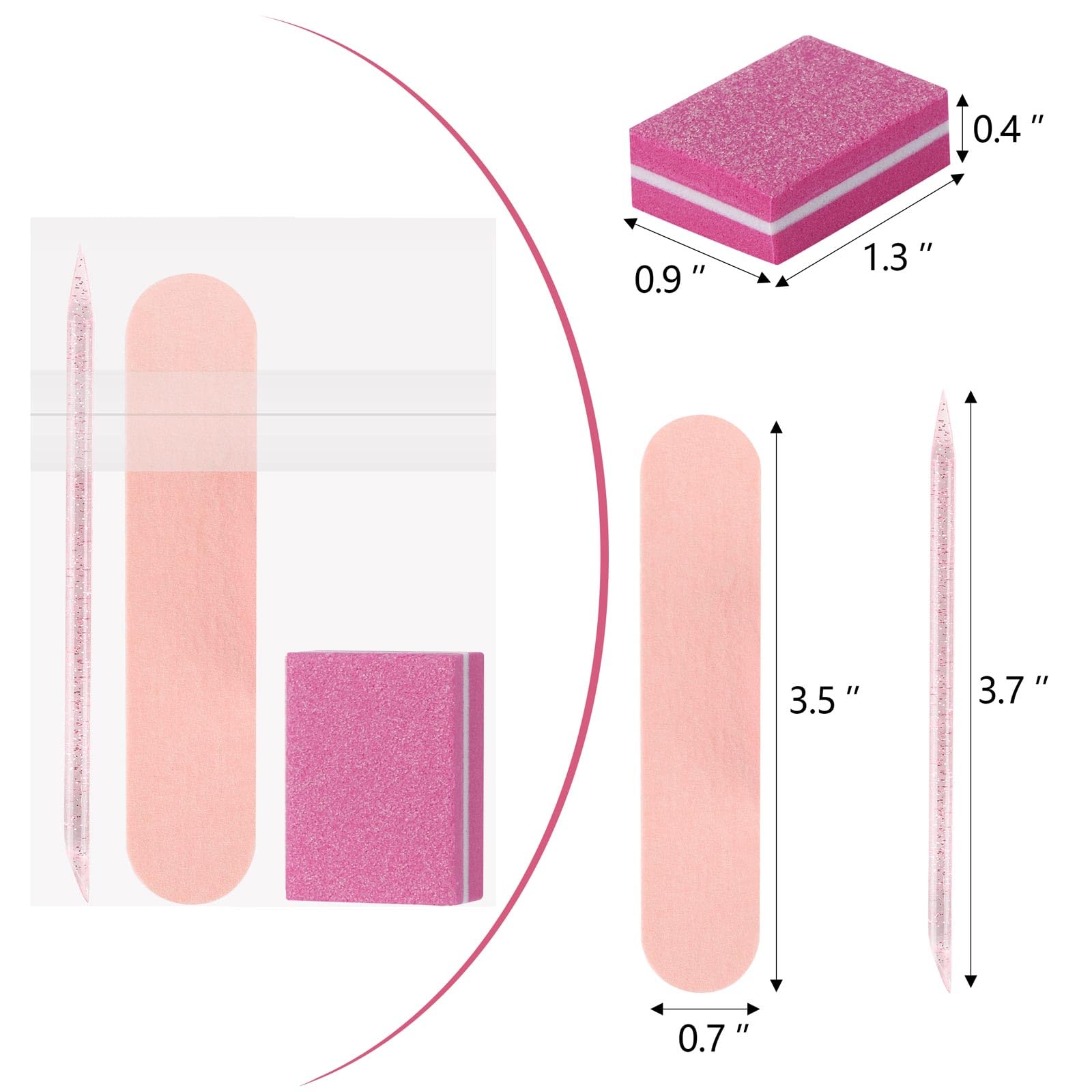 Individual packaging of acDesign disposable nail tools
