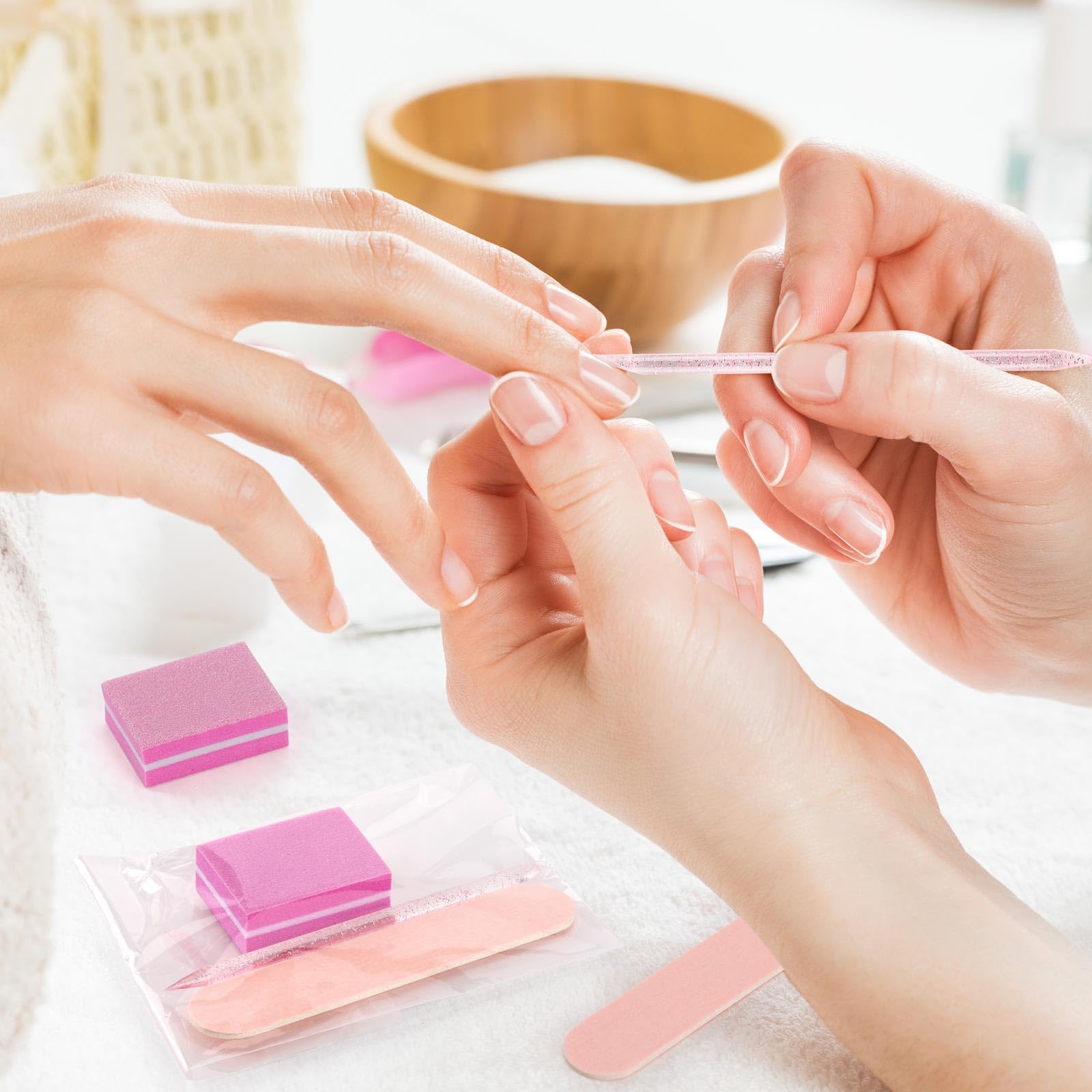 Professional nail prep using acDesign mini manicure kit