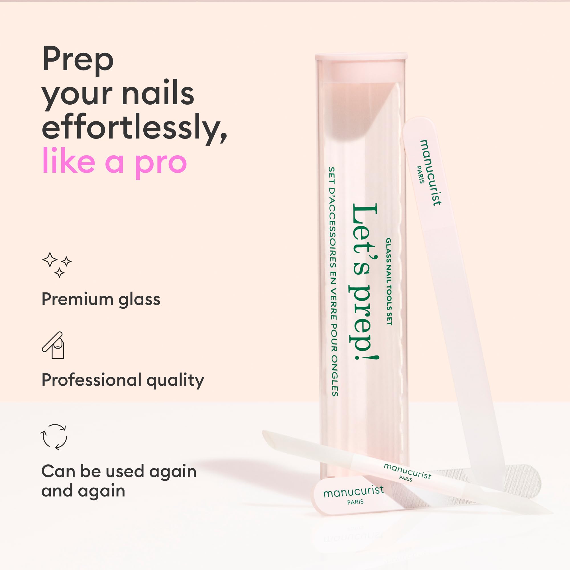Manucurist glass nail file from the professional accessory trio