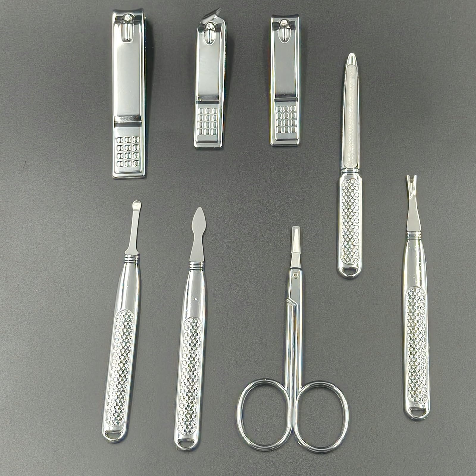 Interior view of Melyfi grooming kit showing organized tools