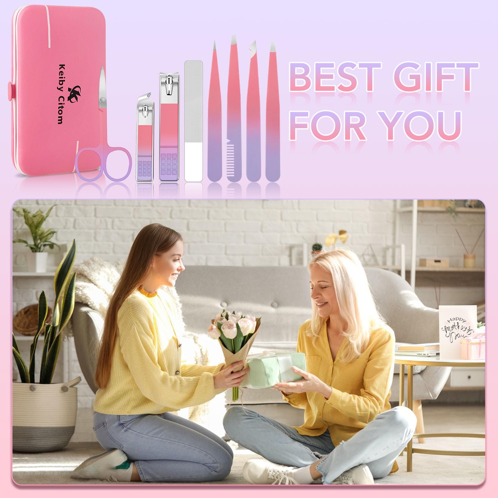 Keiby Citom professional stainless steel beauty tool collection