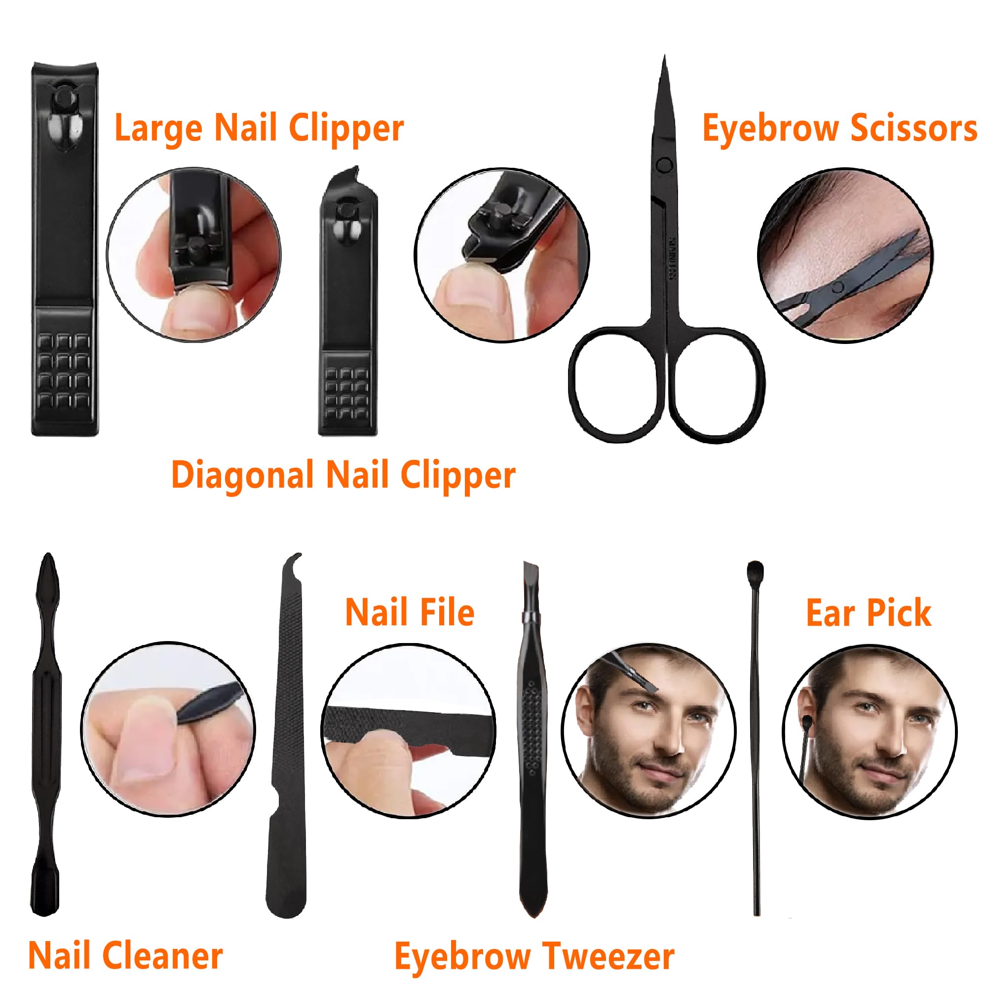 Fenlebeneil personal care set open with organized tools