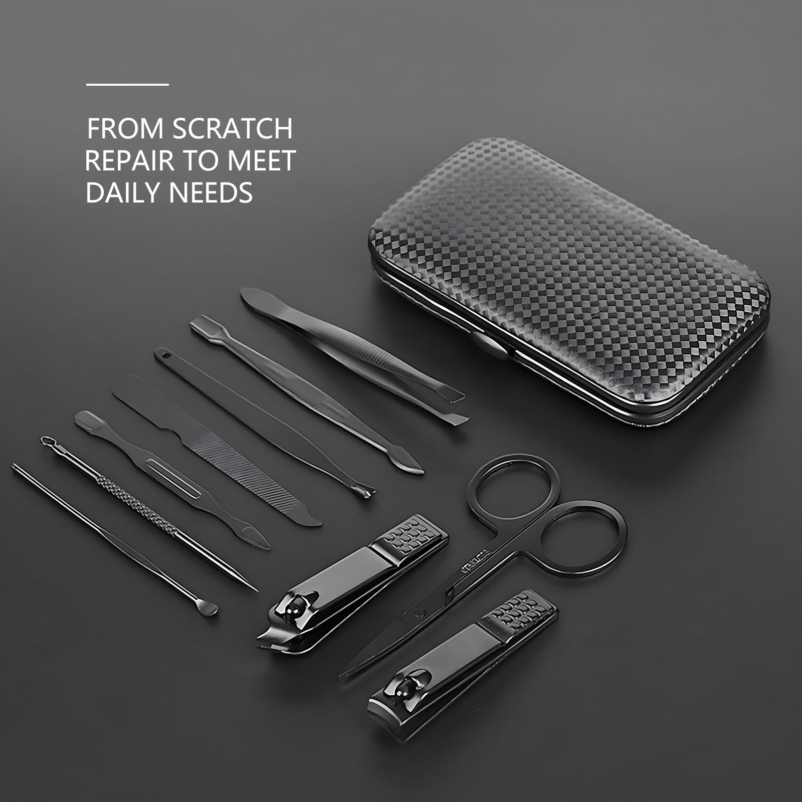 Yelona manicure and pedicure kit tools layout