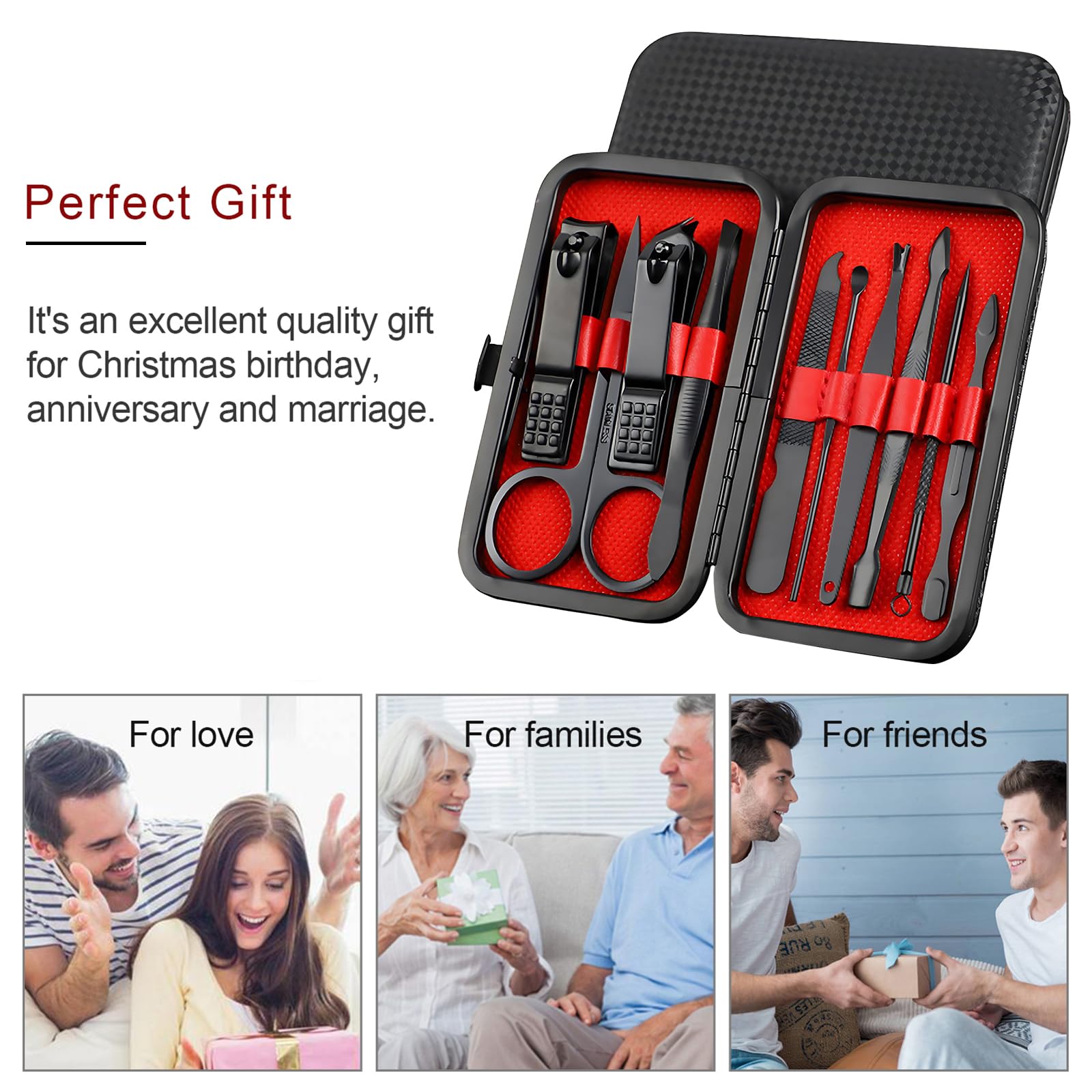 Yelona grooming kit inside travel case