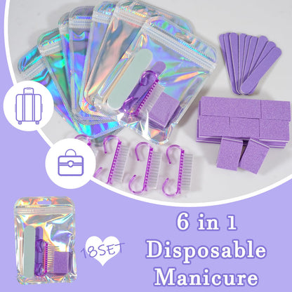 Bebbtii 18-piece nail prep tool set with files and buffers
