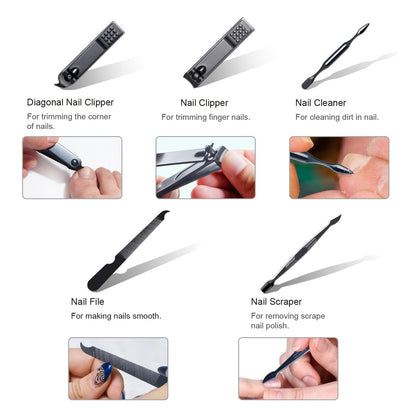 Yelona manicure set closed travel case