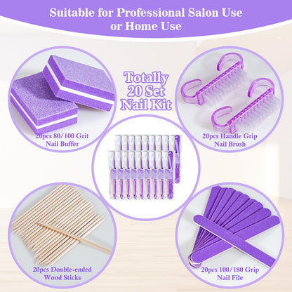 Mini nail buffer and nail file for professional grooming