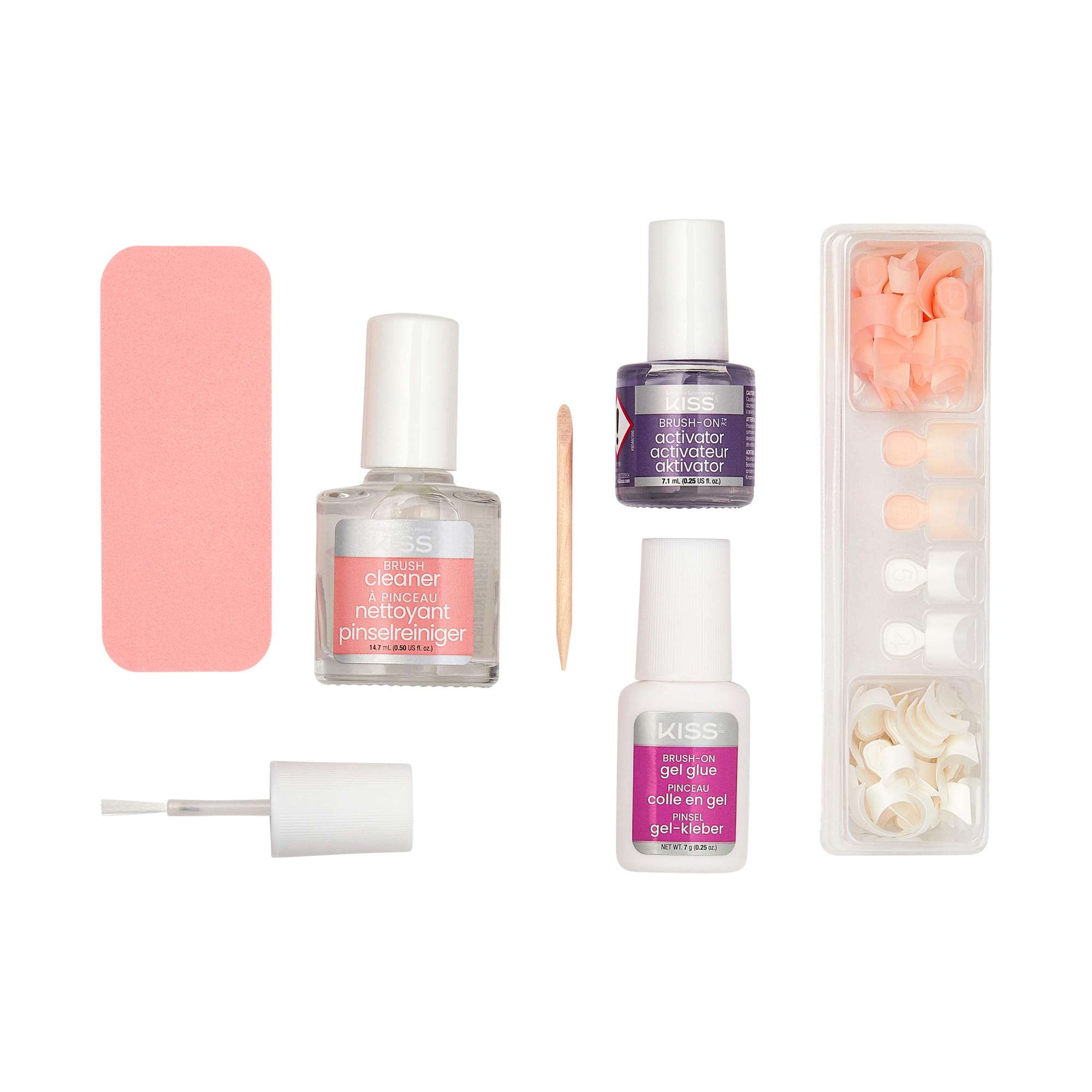 Step by step application of KISS artificial nail tips