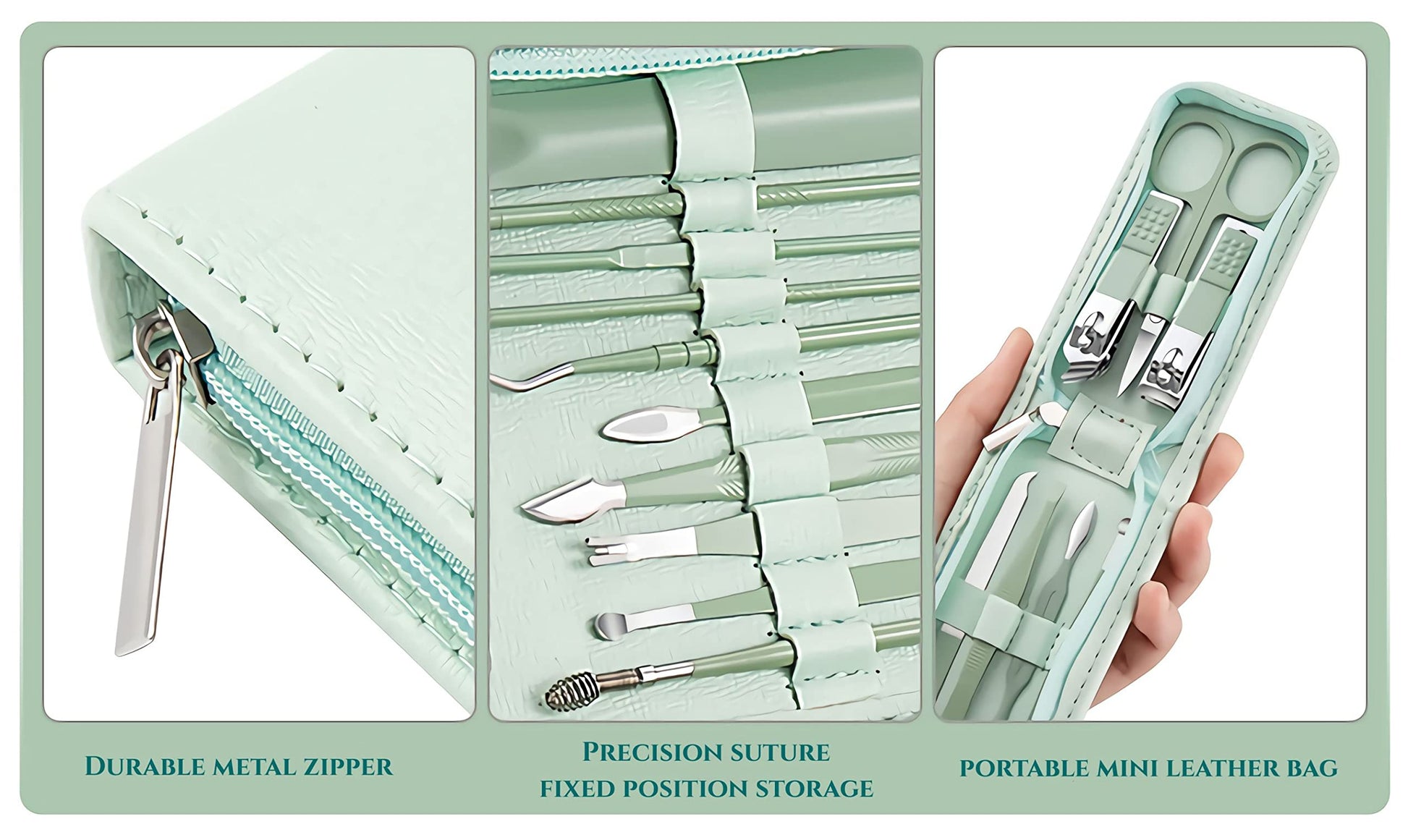 Portable hand and facial care grooming kit