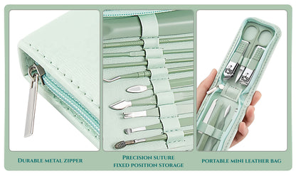 Portable hand and facial care grooming kit