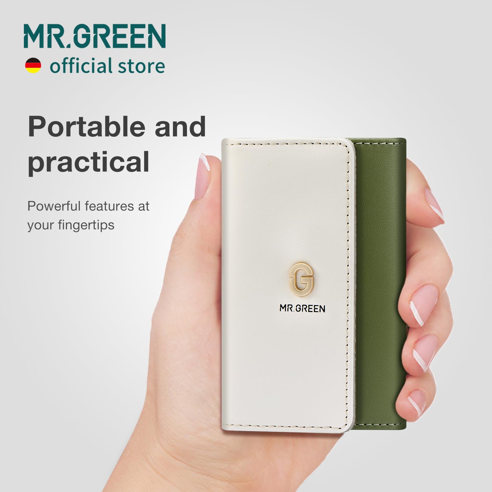 Open Mr. Green pedicure kit showing organized tools