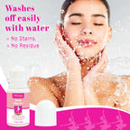 Two pack body adhesive set showing sweat-resistant label