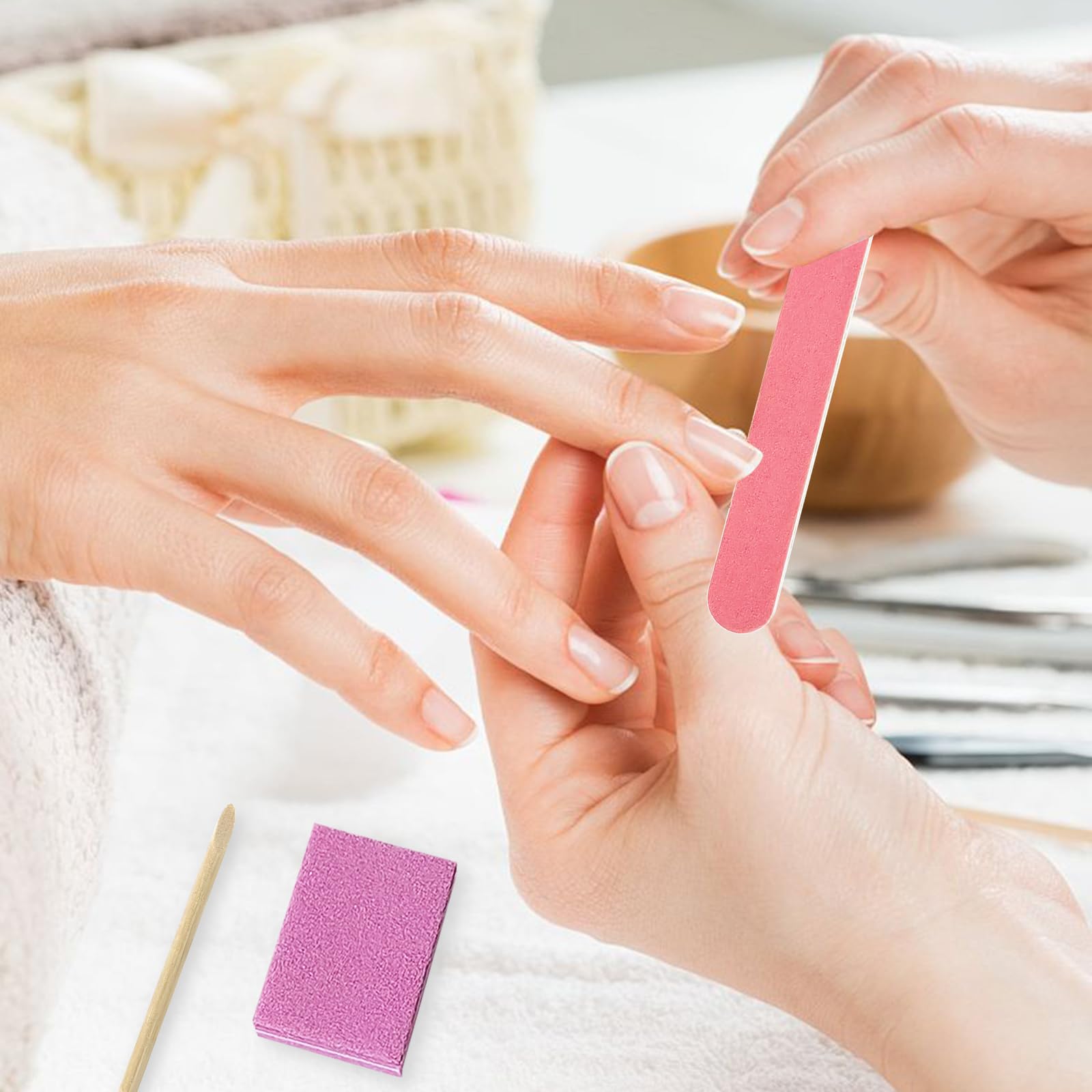 Wooden cuticle stick and nail prep tools from Hozziii kit