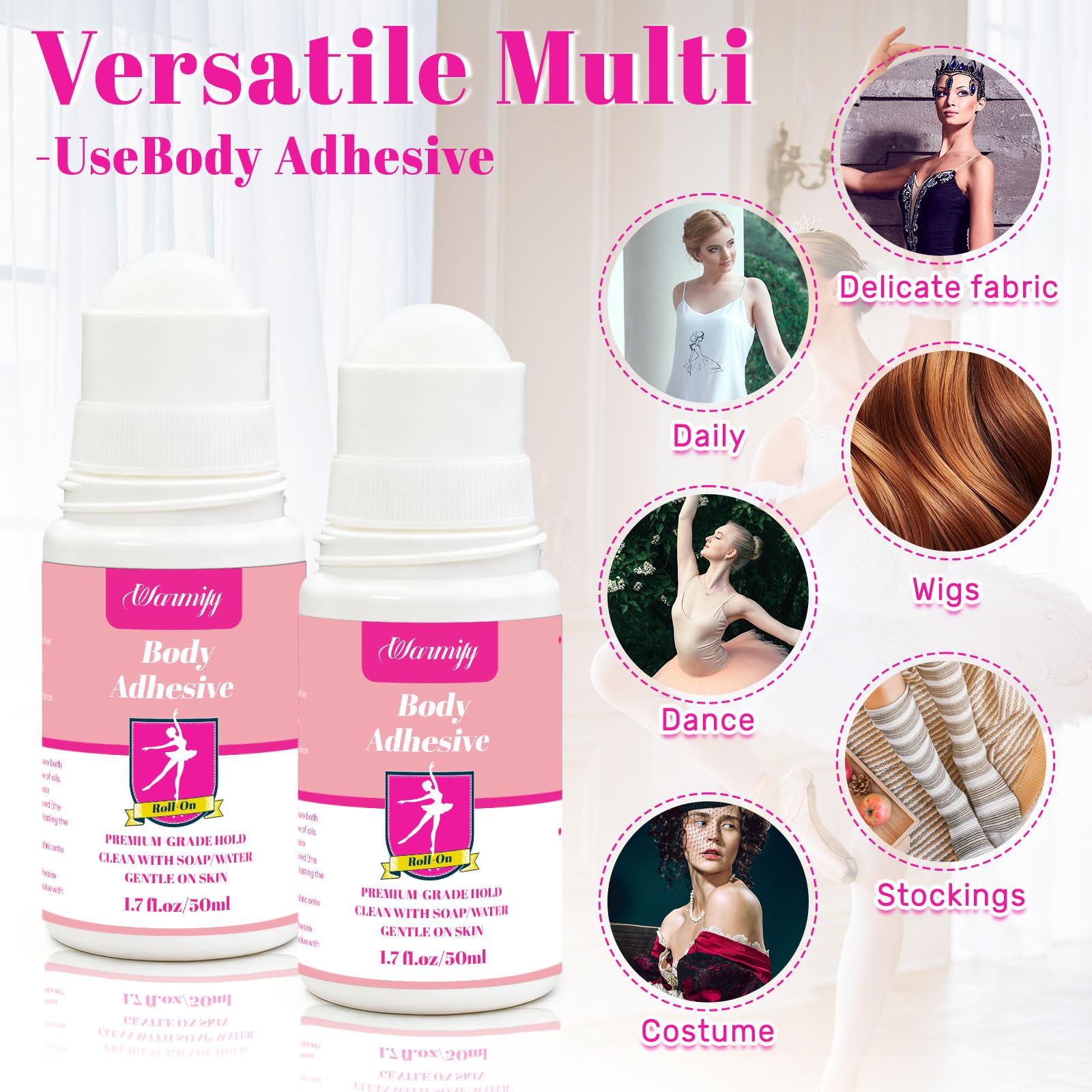 Instructions demonstration for Warmify clothing adhesive