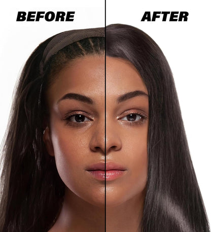 Sweat resistant invisible lace wig bond bottle angled view.