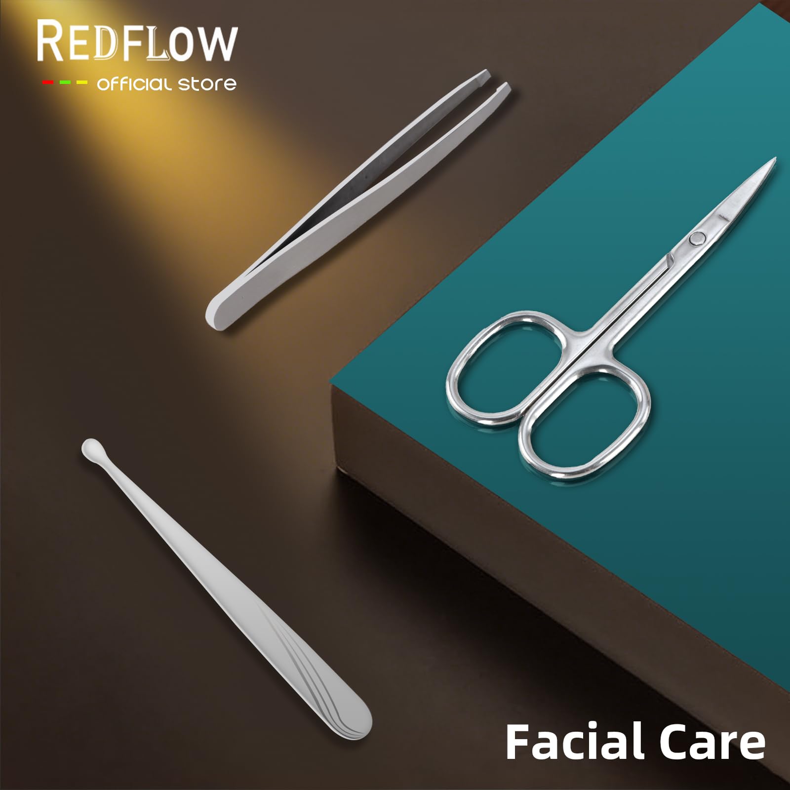 Close up of stainless steel nail clippers from Redflow grooming kit