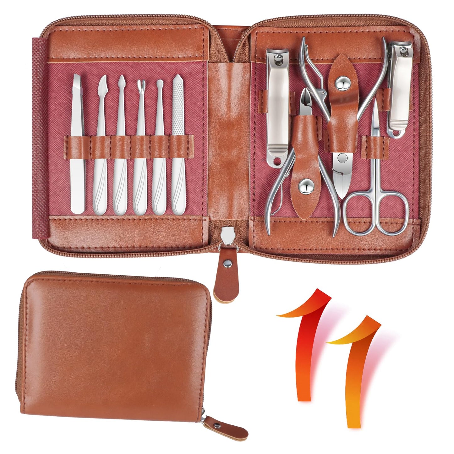 Portable personal care manicure set for men and women