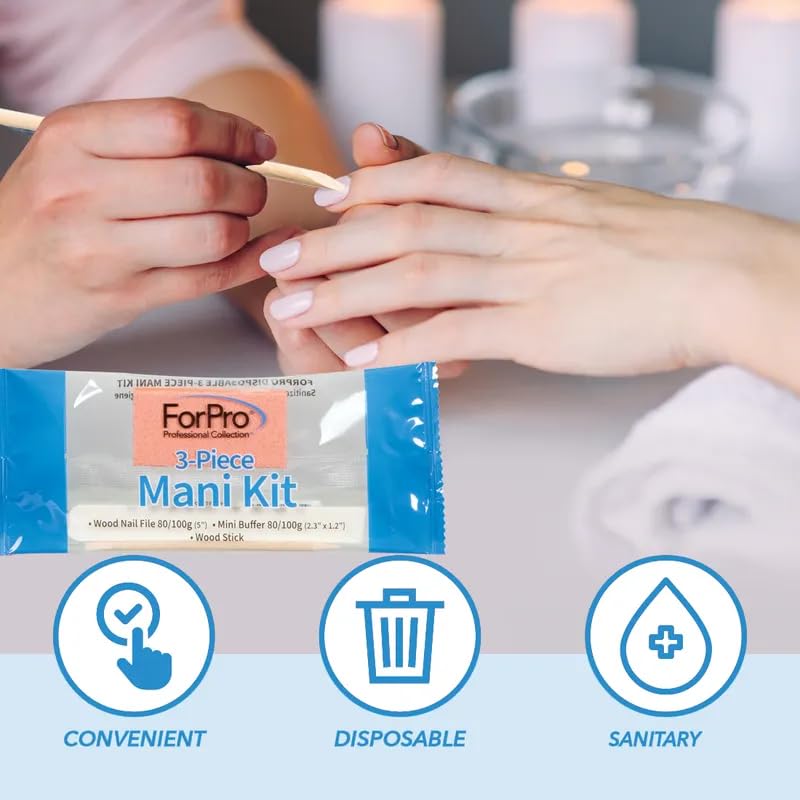 Individual packaging of ForPro 3 Piece Mani Kit
