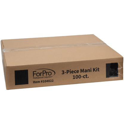 Bulk box of 100 count ForPro manicure kits