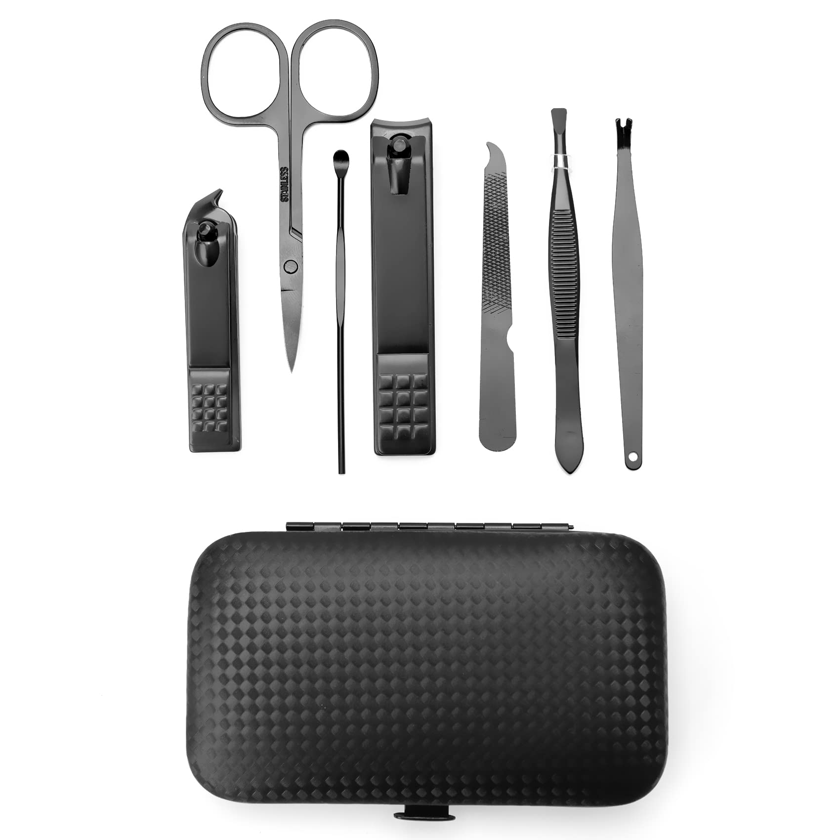Nzknp manicure kit tools laid out on surface