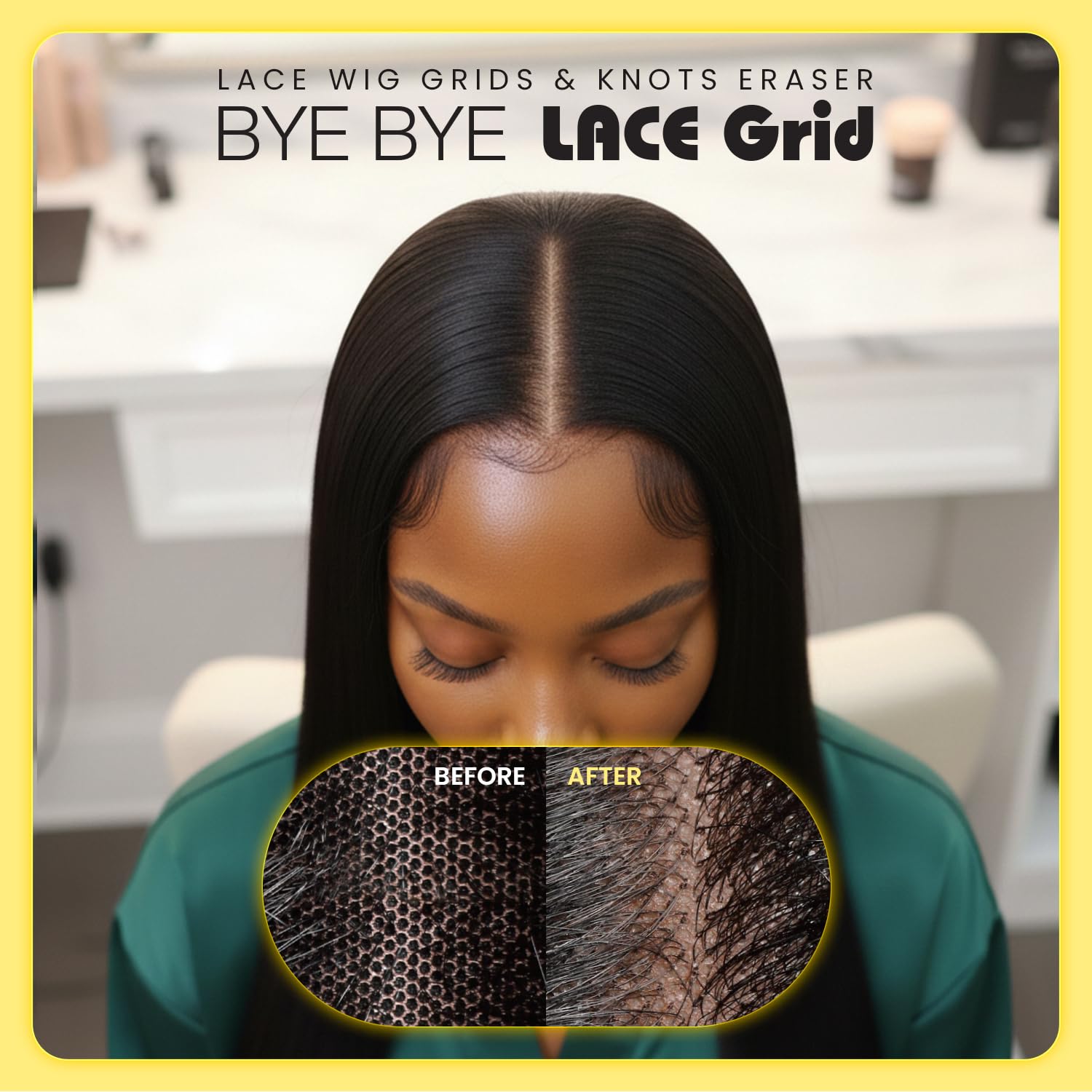 STUDIO LIMITED Silicone Wig Tape showing the ultra thin skin like texture