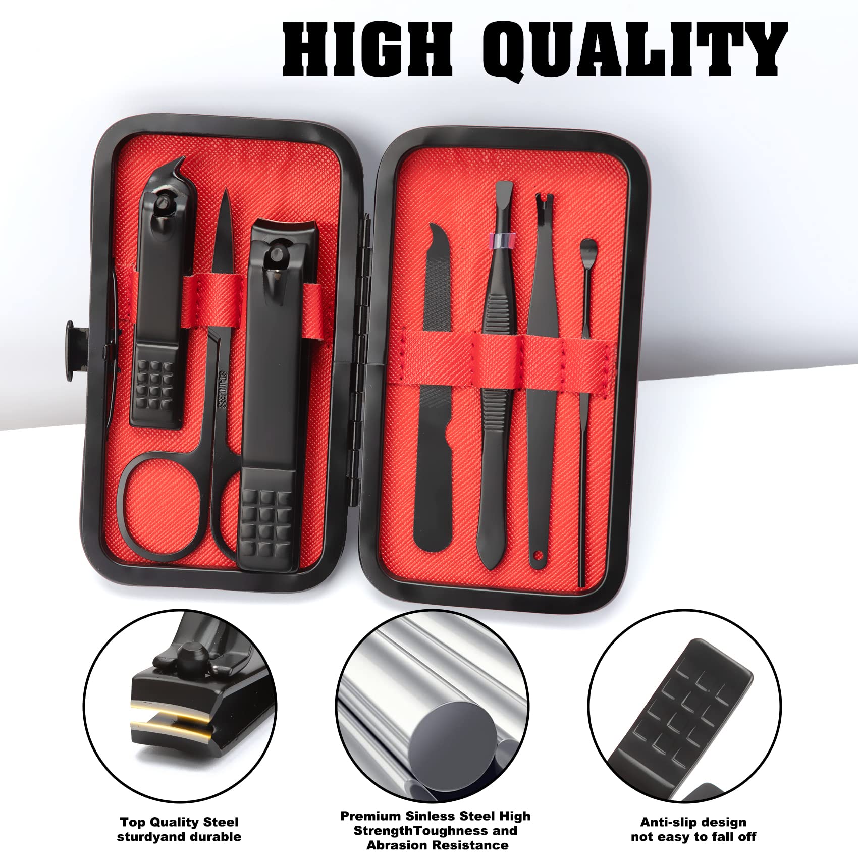 Nzknp 7-in-1 grooming kit inside travel case