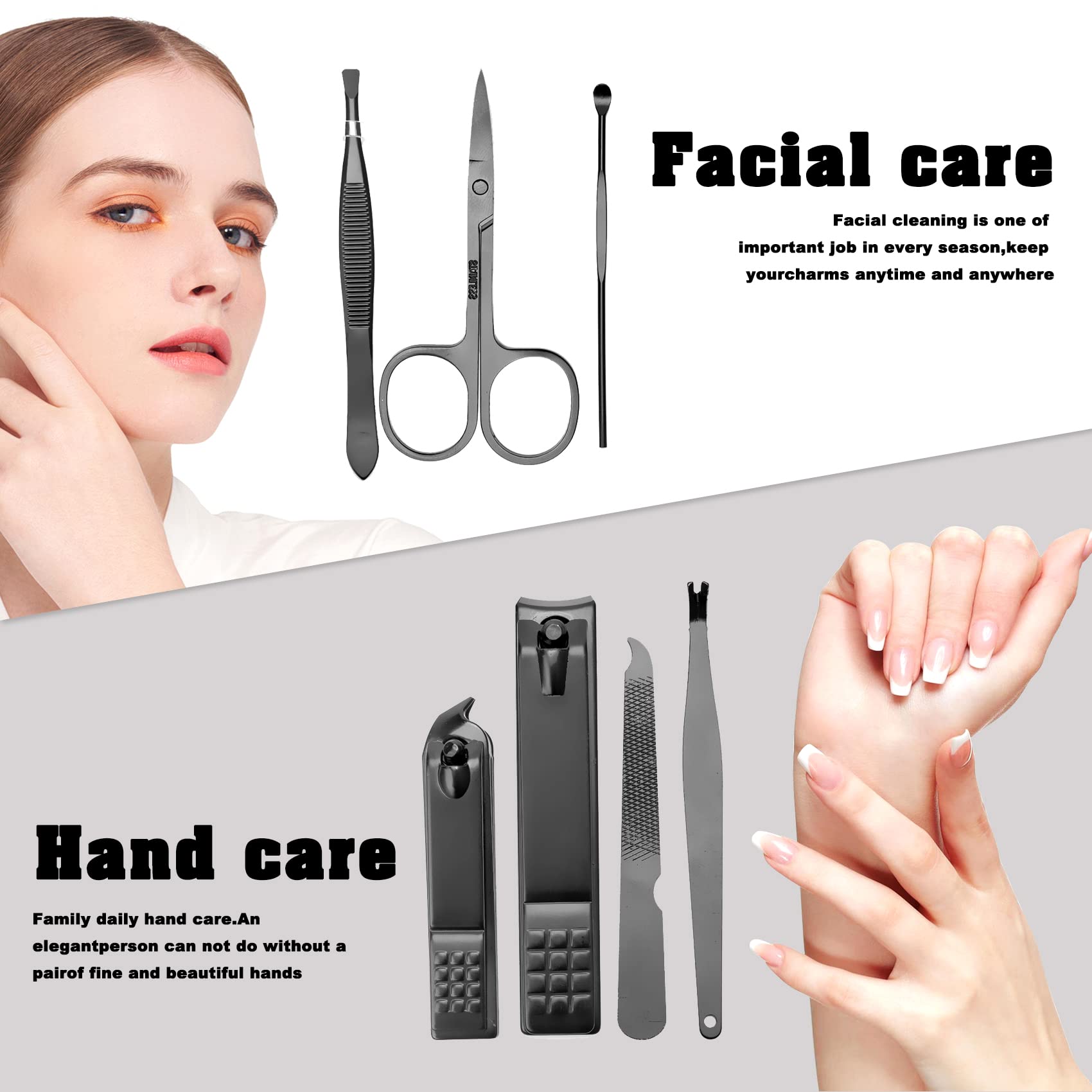 Nzknp portable manicure set for travel
