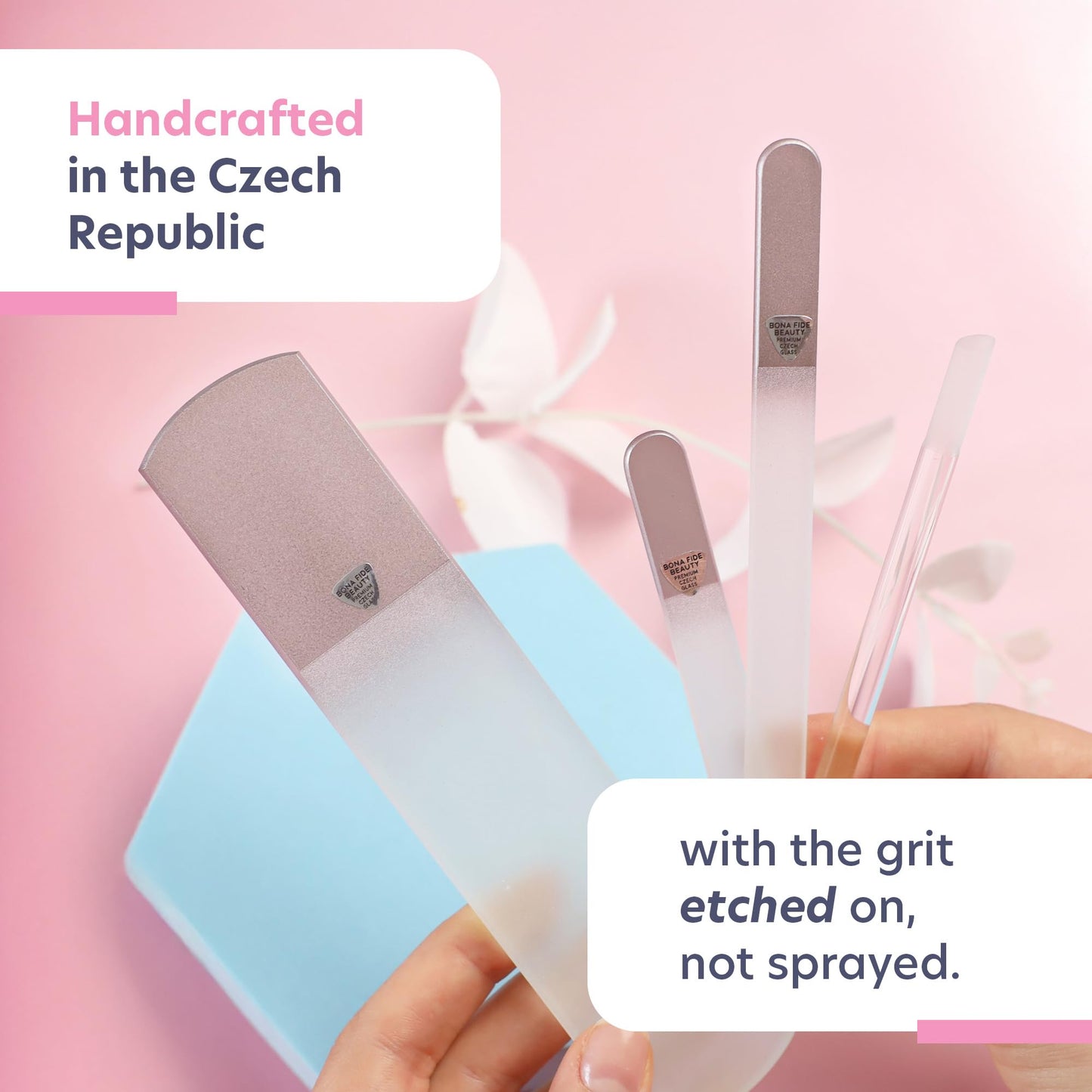 Bona Fide Beauty manicure kit inside gift box packaging
