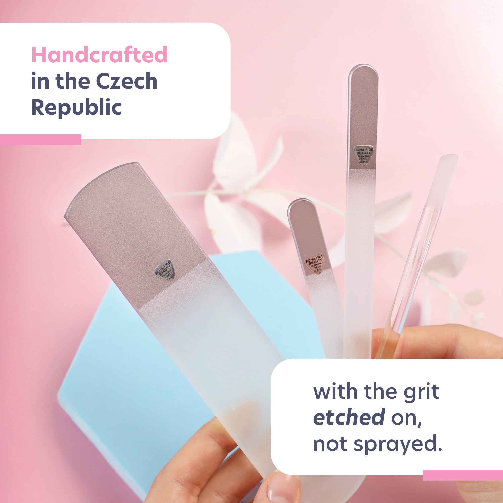 Bona Fide Beauty manicure kit inside gift box packaging