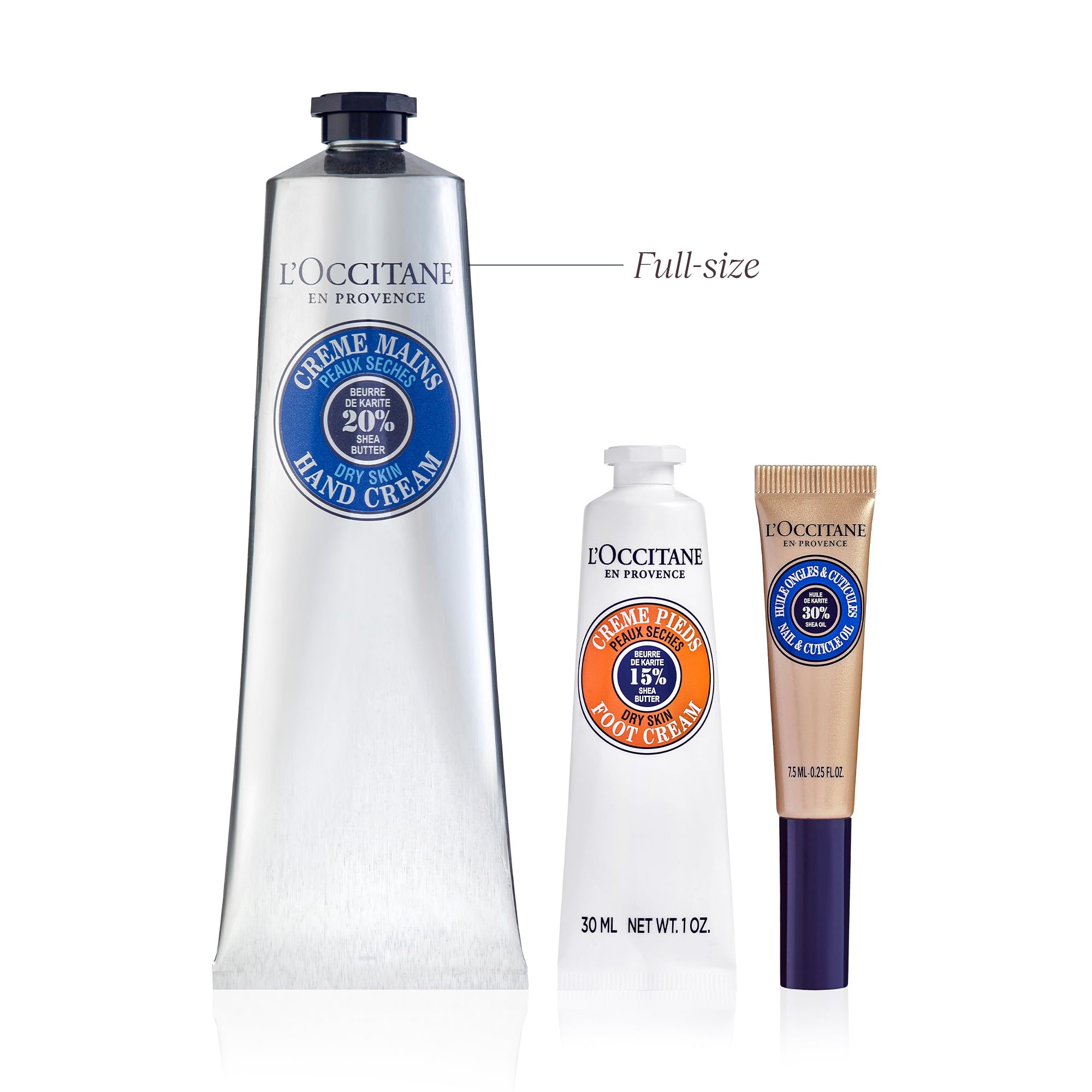 Loccitane shea butter hand cream and foot cream set