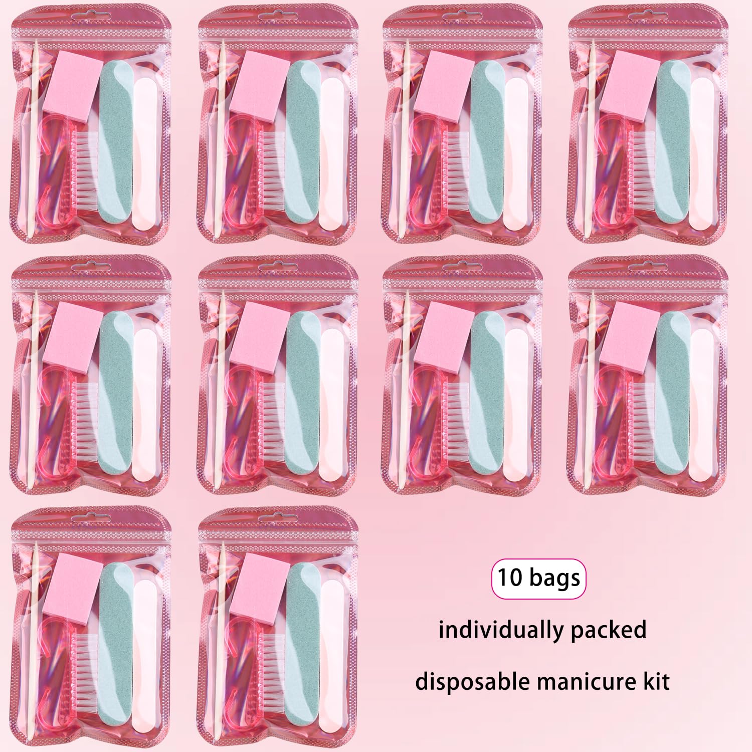 Fcozpjk individually packed manicure set contents