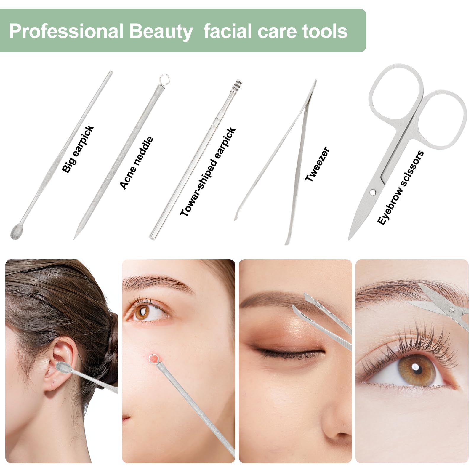 Iufqozg nail grooming kit with tools laid out