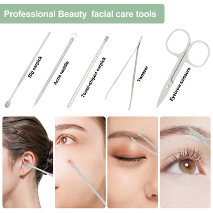 Iufqozg nail grooming kit with tools laid out