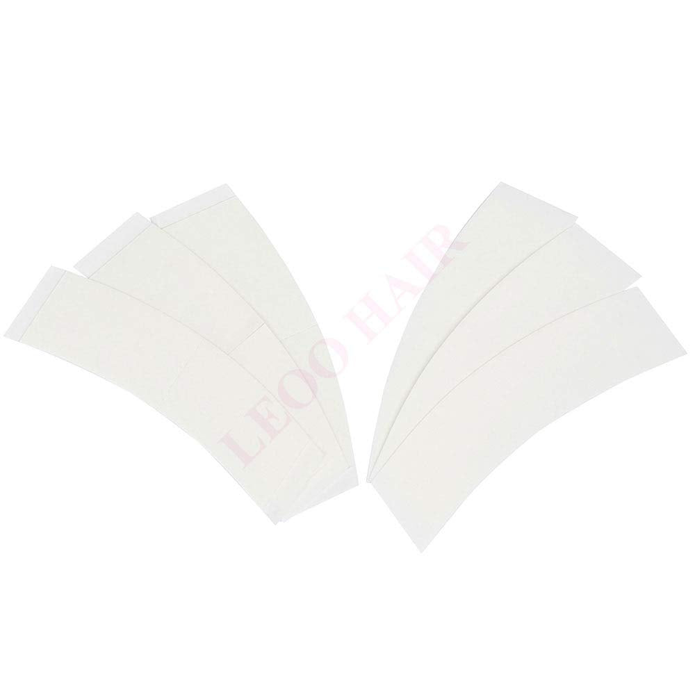 Close up of maximum wear flexible urethane hair system replacement tape