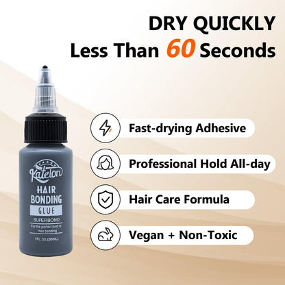 House West waterproof hair bonding glue back label directions