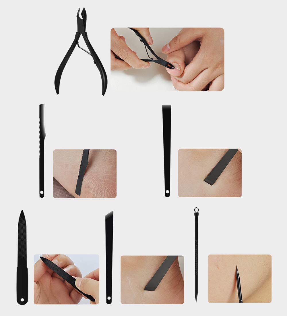 Portable travel case for Qlne 15 piece nail set