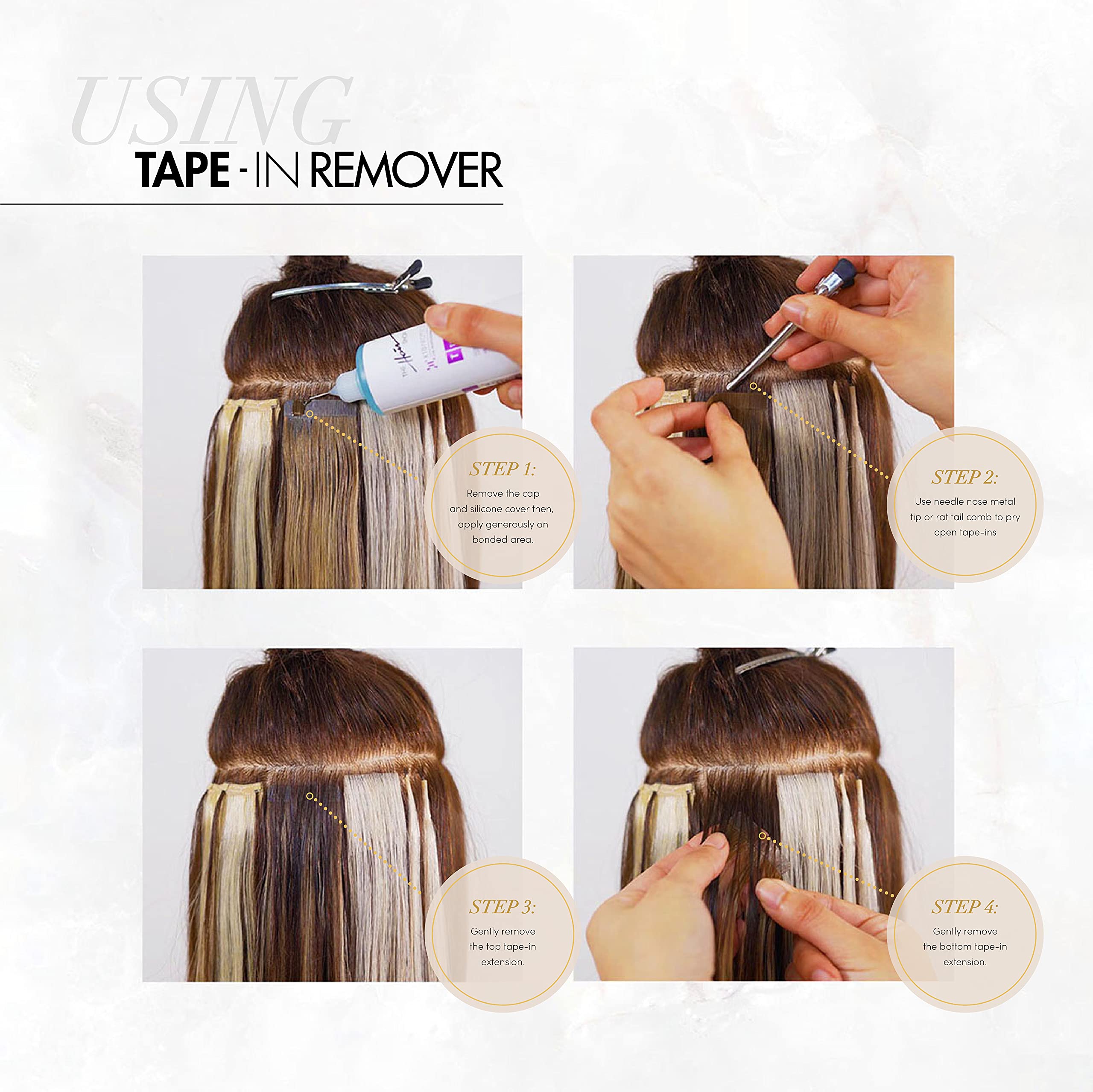 Precision nozzle tip of the salon quality extension bond breaker for targeted application