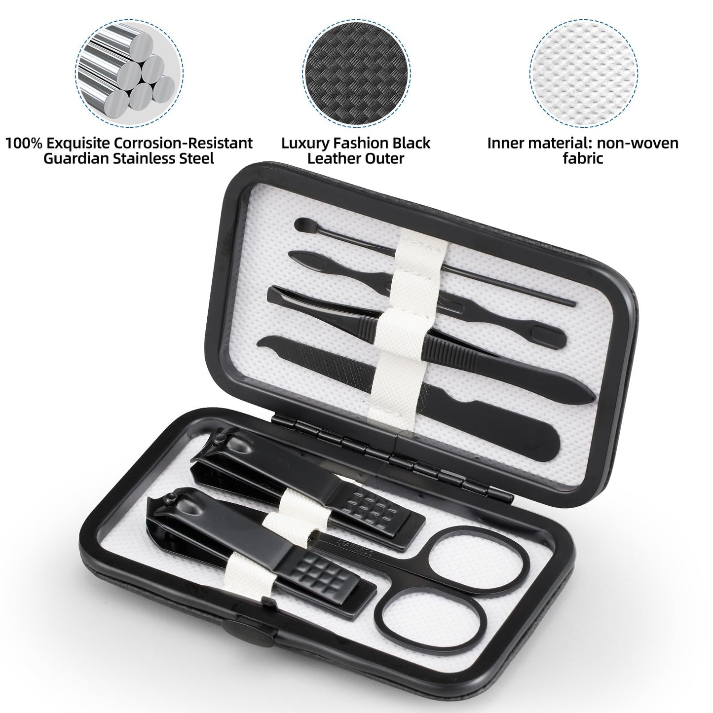 Durable stainless steel grooming tools for men and women