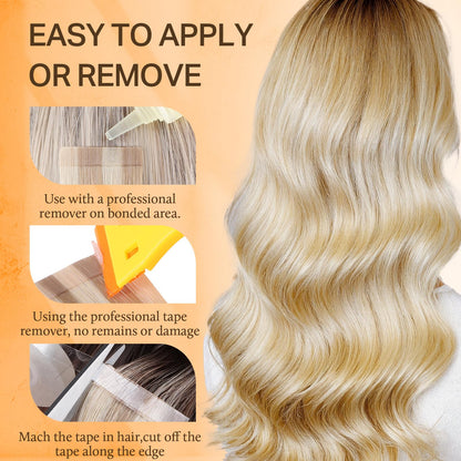 Residue free DOORES single sided hair extension adhesive roll showcasing professional salon quality.