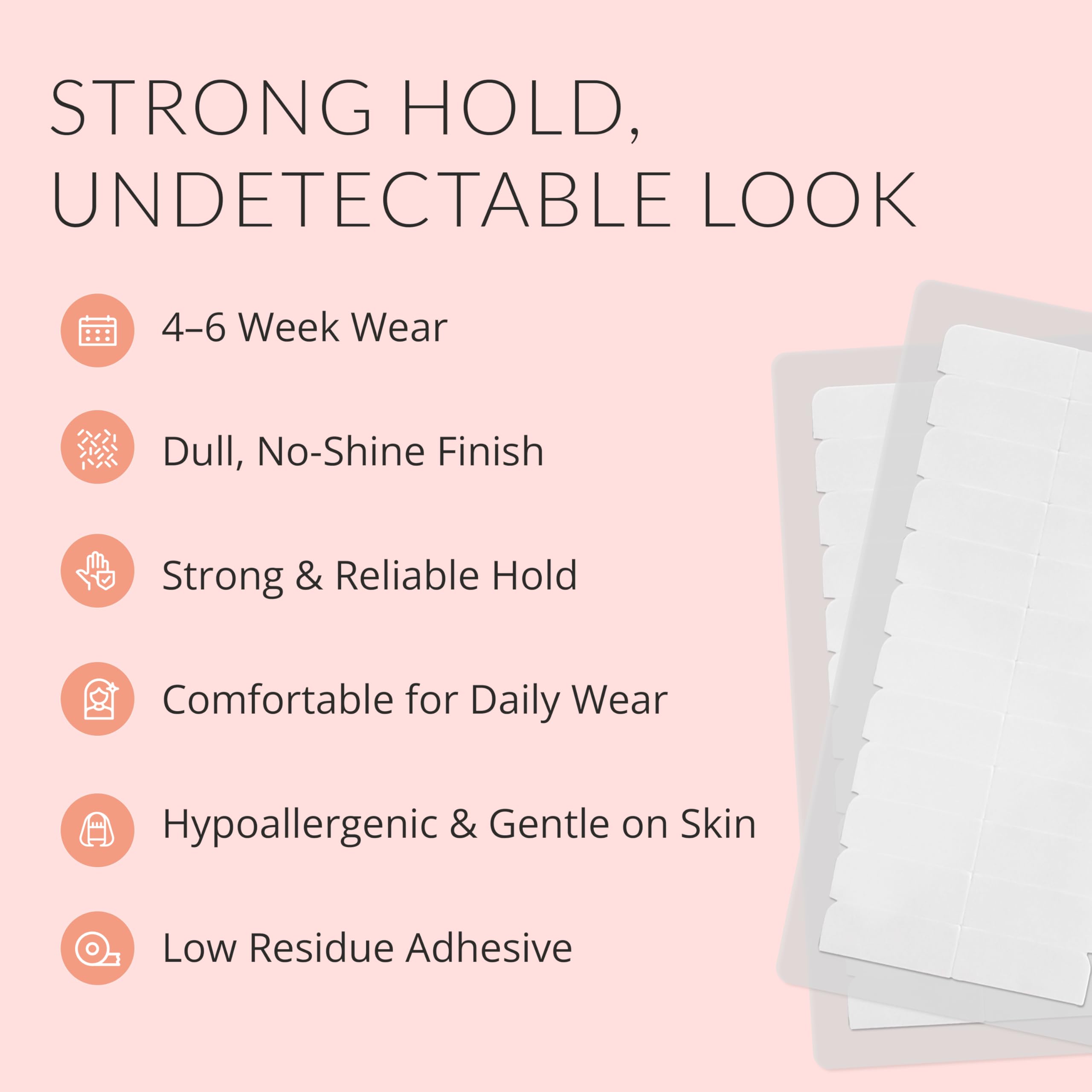 Double sided replacement tabs for human hair extension maintenance