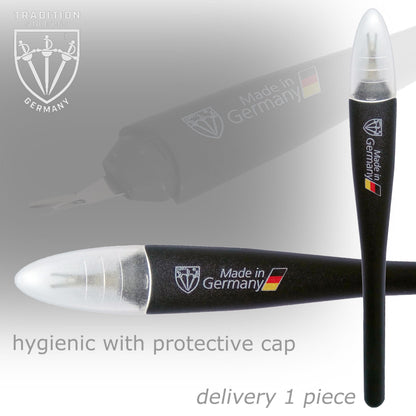 Ergonomic handle of 3 Swords Germany nail cuticle remover
