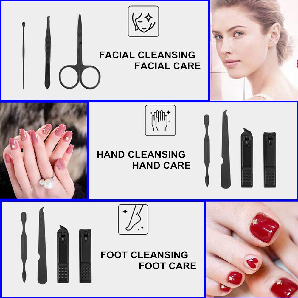 Quripe manicure kit showing nail clippers and tools