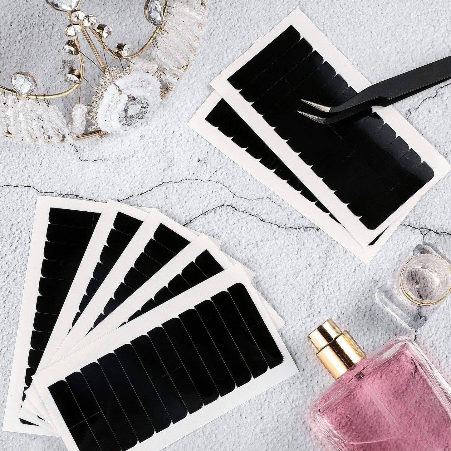 Blulu waterproof black adhesive strip dimensions and thickness comparison overview