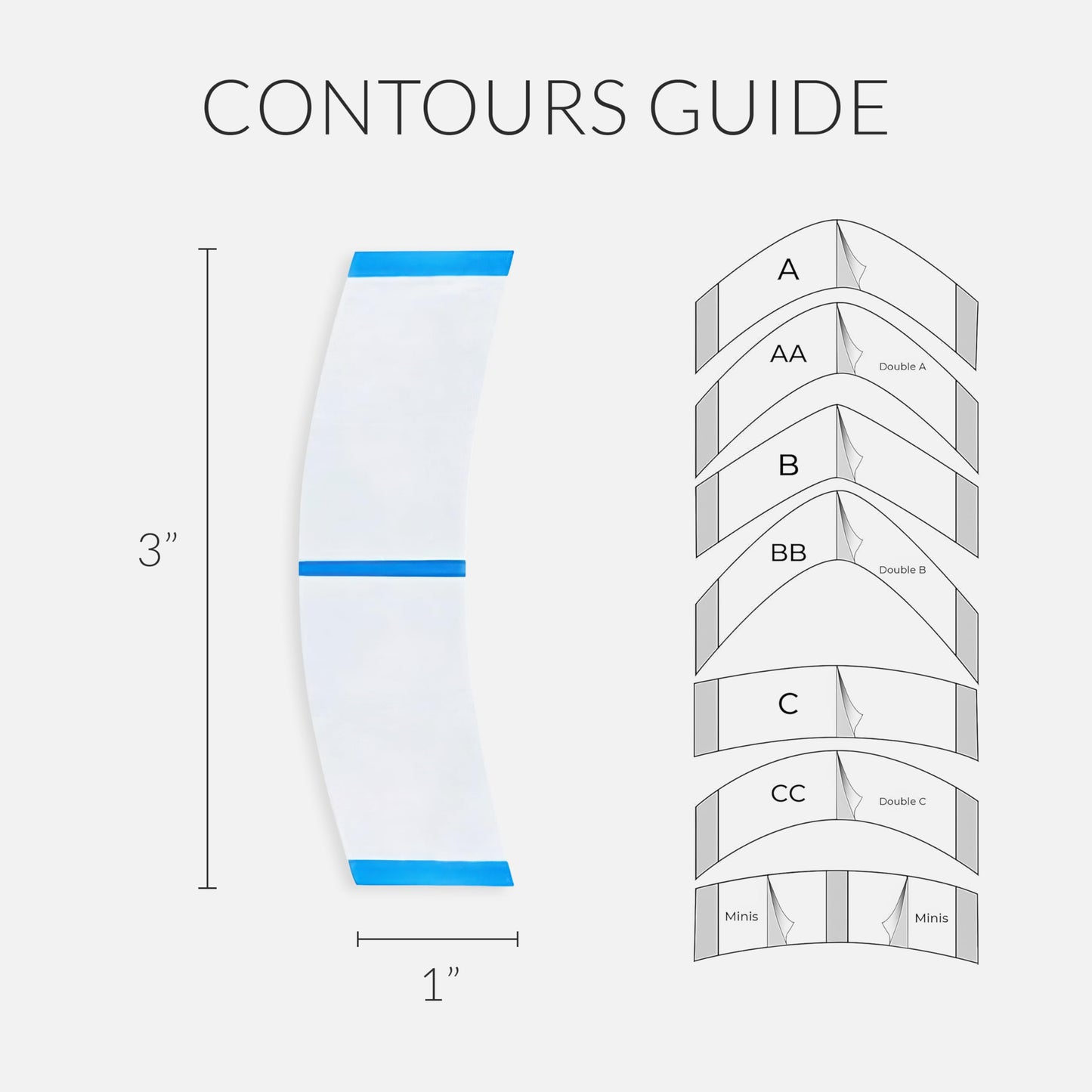 Demonstration of the flexible and stretchy carrier of the adhesive mini tab for comfortable wig attachment.